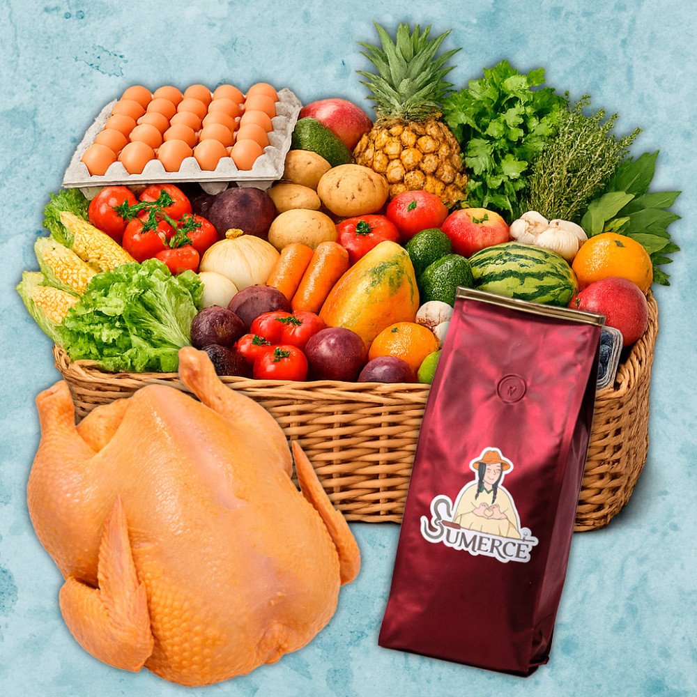 Mercado + Pollo + Café - Somos Sumerce